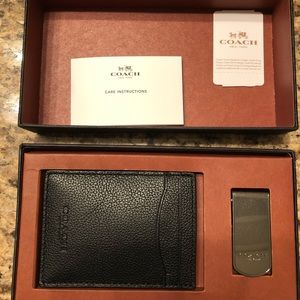 Coach Leather Card Holder